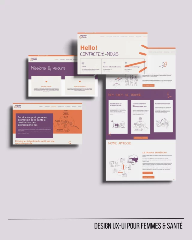 [ DESIGN UX-UI ]

Nouvelle collaboration avec l'asbl @femmes_et_sante ! Ensemble, nous avons créé un site internet qui reflète les valeurs fortes de cette association féministe, engagée pour la santé des femmes. Un espace de ressources intuitif, à l'image de leurs actions de terrain. 

"Afin de partager son expertise et de contribuer à une meilleure compréhension des enjeux liés à la santé en lien avec le concept de genre, Femmes et Santé a développé et co-développé de nombreux outils et documents. Ces ressources visent à informer, sensibiliser et accompagner les acteurs et actrices de la santé, ainsi que le grand public, dans une approche féministe et genrée de la promotion de la santé !"

Ce design se base sur une charte graphique existante et intègre les illustrations de Tess-H.be.

#Lahplab #DesignResponsable #CommunicationVisuelle #Féminisme #SantéDesFemmes #Designweb #UX #UI