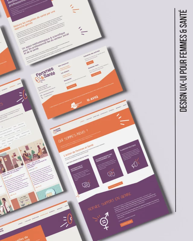 [ DESIGN UX-UI ]

Nouvelle collaboration avec l'asbl @femmes_et_sante ! Ensemble, nous avons créé un site internet qui reflète les valeurs fortes de cette association féministe, engagée pour la santé des femmes. Un espace de ressources intuitif, à l'image de leurs actions de terrain. 

"Afin de partager son expertise et de contribuer à une meilleure compréhension des enjeux liés à la santé en lien avec le concept de genre, Femmes et Santé a développé et co-développé de nombreux outils et documents. Ces ressources visent à informer, sensibiliser et accompagner les acteurs et actrices de la santé, ainsi que le grand public, dans une approche féministe et genrée de la promotion de la santé !"

Ce design se base sur une charte graphique existante et intègre les illustrations de Tess-H.be.

#Lahplab #DesignResponsable #CommunicationVisuelle #Féminisme #SantéDesFemmes #Designweb #UX #UI